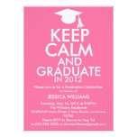 Guarde la graduación tranquila invitacion personal 