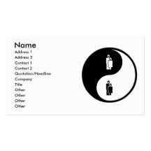 Guardería de Yin Yang Tarjetas Personales