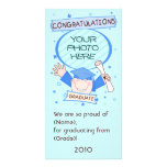 Guardería graduada del muchacho/tarjeta preescolar tarjetas fotograficas 