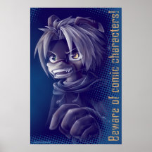 ¡Guárdese de caracteres cómicos! Posters