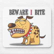 Guárdese de la mordedura Mousepad de I