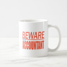 Guárdese de la taza de la muestra del contable