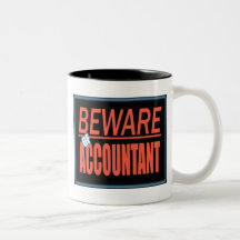 Guárdese de la taza de la muestra del contable