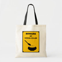 Guárdese de señal de peligro de la parodia del ~ d bolsa de mano