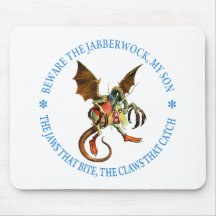GUÁRDESE DEL JABBERWOCK, MI HIJO TAPETES DE RATÓN