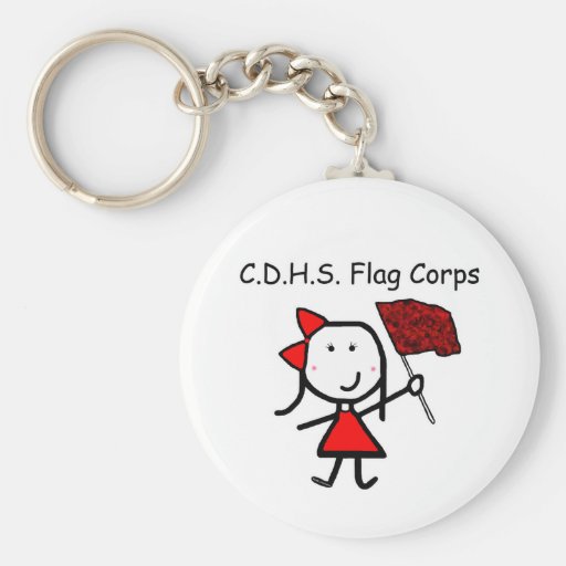 Guardia - cuerpo de la bandera de C.D.H.S. Llavero Personalizado