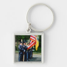 Guardia de honor de la policía llaveros