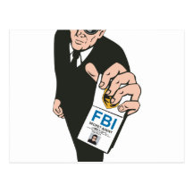 Guardia del cuerpo del agente de servicio secreto tarjetas postales