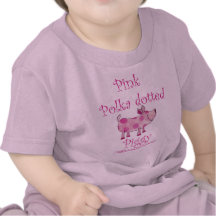 Guarro punteada polca rosada camiseta