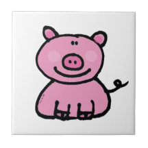 guarro rosado azulejo cerámica