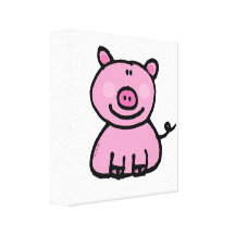guarro rosado impresion en lona