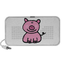 guarro rosado PC altavoces