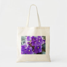 GUAU. Apenas una flor púrpura hermosa Bolsas