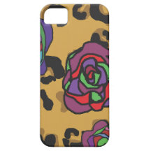 Guepardo de la flor iPhone 5 protectores