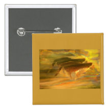 Guepardo que corre el arte de Digitaces Pin