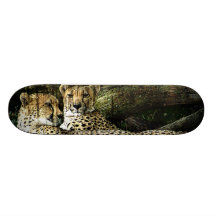 Guepardos que gandulean Grunge Tabla De Patinar