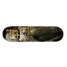 Guepardos que gandulean Grunge Tabla De Skate