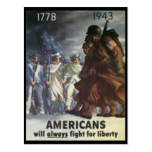 Guerra mundial de la lucha de los americanos 2 tarjeta postal