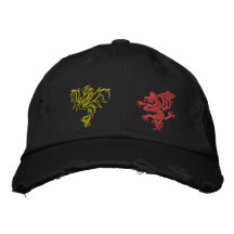Guerras del dragón gorra de beisbol bordada