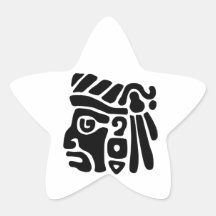 Guerrero azteca etiqueta