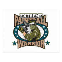Guerrero de Paintball Postal