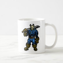 Guerrero del demonio taza