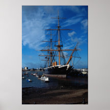 Guerrero del HMS", Portsmouth, Inglaterra Impresiones
