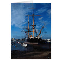 Guerrero del HMS", Portsmouth, Inglaterra Tarjetas