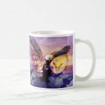 Guerrero del indio del nativo americano taza de café