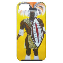 Guerrero del Zulú iPhone 5 Case-Mate Cárcasas