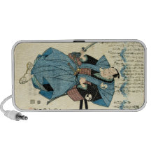 Guerrero japonés fresco del samurai del ukiyo-e de altavoz de viajar