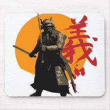 Guerrero Mousepad del samurai Alfombrillas De Raton
