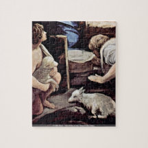 Guido Reni - adoración del detalle de los pastores Puzzle