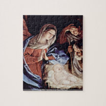 Guido Reni - adoración del detalle de los pastores Puzzle Con Fotos