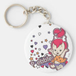 Guijarros Purple Heart Llaveros