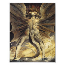 Guillermo Blake - el gran dragón rojo y la mujer Arte Con Fotos