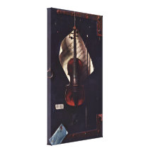 Guillermo Michael Harnett - el violín viejo Impresión En Lona