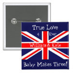 Guillermo y Kate-Bebé+Union Jack Pin