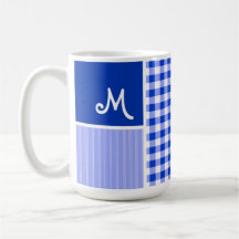 Guinga azul; A cuadros Tazas
