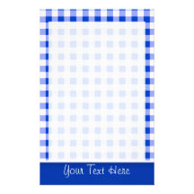 Guinga azul linda; A cuadros Papeleria