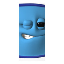 guiño de smiley cuadrado azul lonas