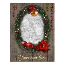 Guirnalda adaptable del navidad tarjetas postales