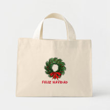Guirnalda de Feliz Navidad Bolsas De Mano