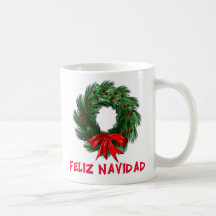 Guirnalda de Feliz Navidad Taza De Café