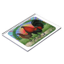 Guirnalda de las aves de juego libro de apuntes con espiral