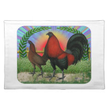 Guirnalda de las aves de juego manteles individuales