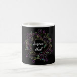Guirnalda del día de fiesta de Joyeux Noel Taza