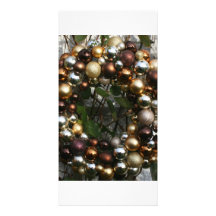 Guirnalda del navidad tarjetas fotograficas personalizadas