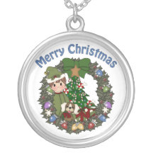 Guirnalda dulce del navidad de Little Boy Joyeria Personalizada
