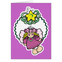 guirnalda linda del ángel del navidad felicitacion 